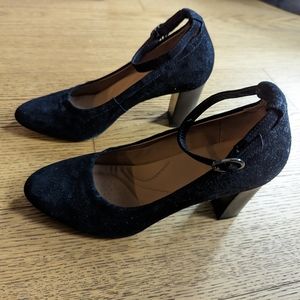 Clarks Mary Jane Chunky Heel